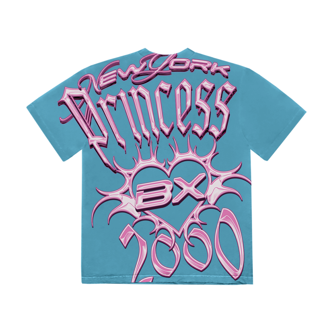 Ice Spice - Ice Spice x Mercedes Benz Graphic Princess Tee (Blue)