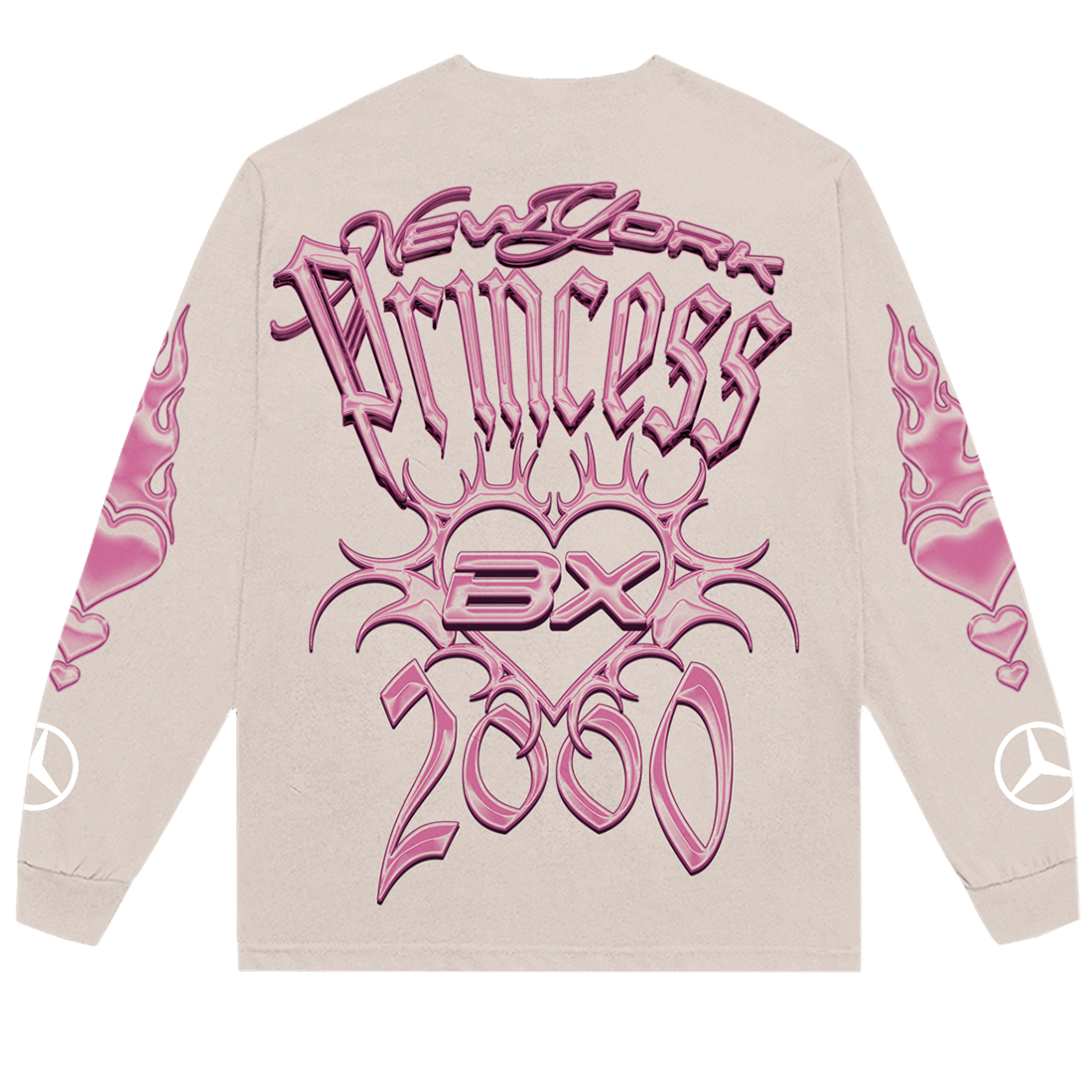 Ice Spice - Ice Spice x Mercedes-Benz Long Sleeve Graphic Tee (Tan)