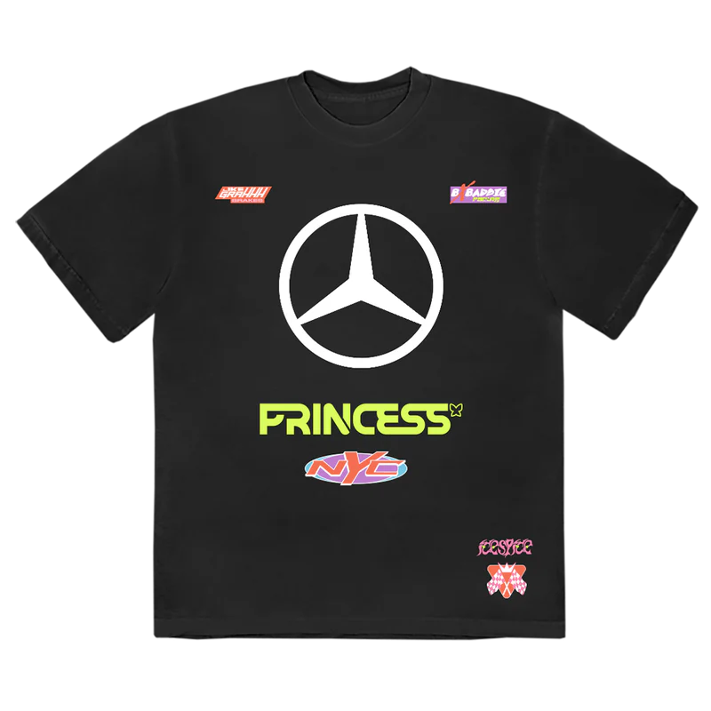 Ice Spice - Ice Spice x Mercedes Benz Graphic Baddie Tee (Black)